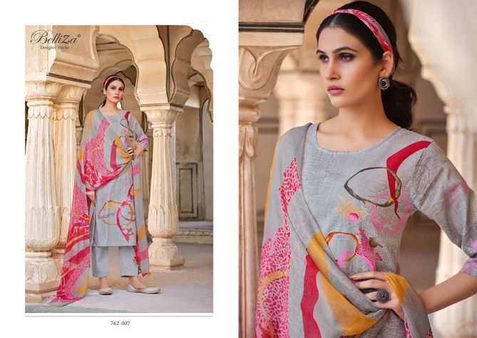 Meraki By Belliza Printed Cotton Dress Material Catalog